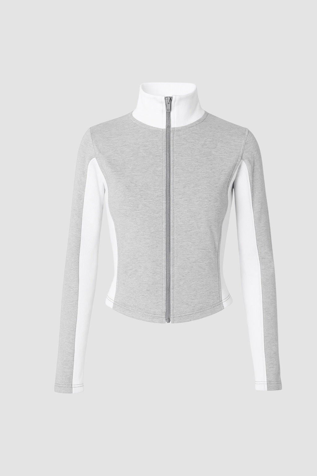 Grey Fermuarlı Hırka