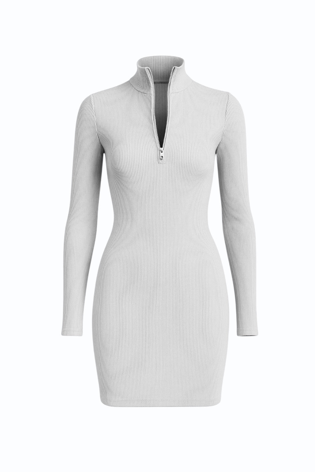 Grey Fermuarlı Elbise