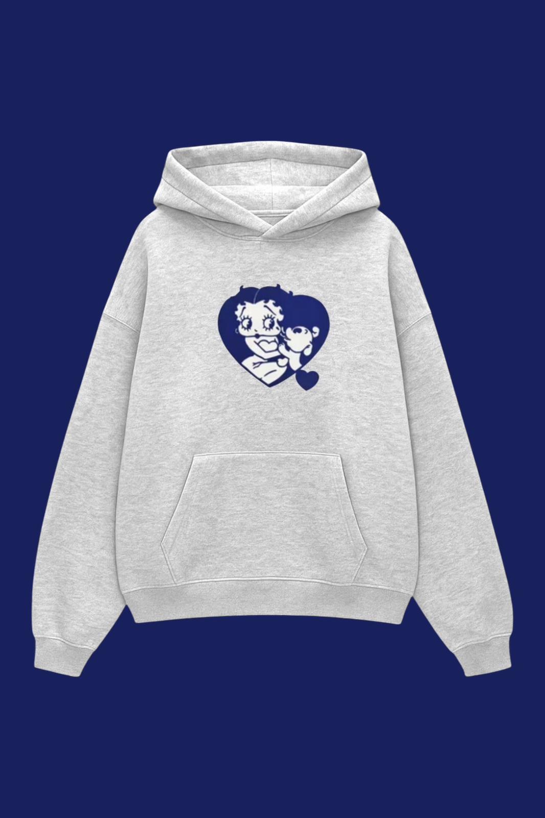 Grey Heart Betty Sweatshirt