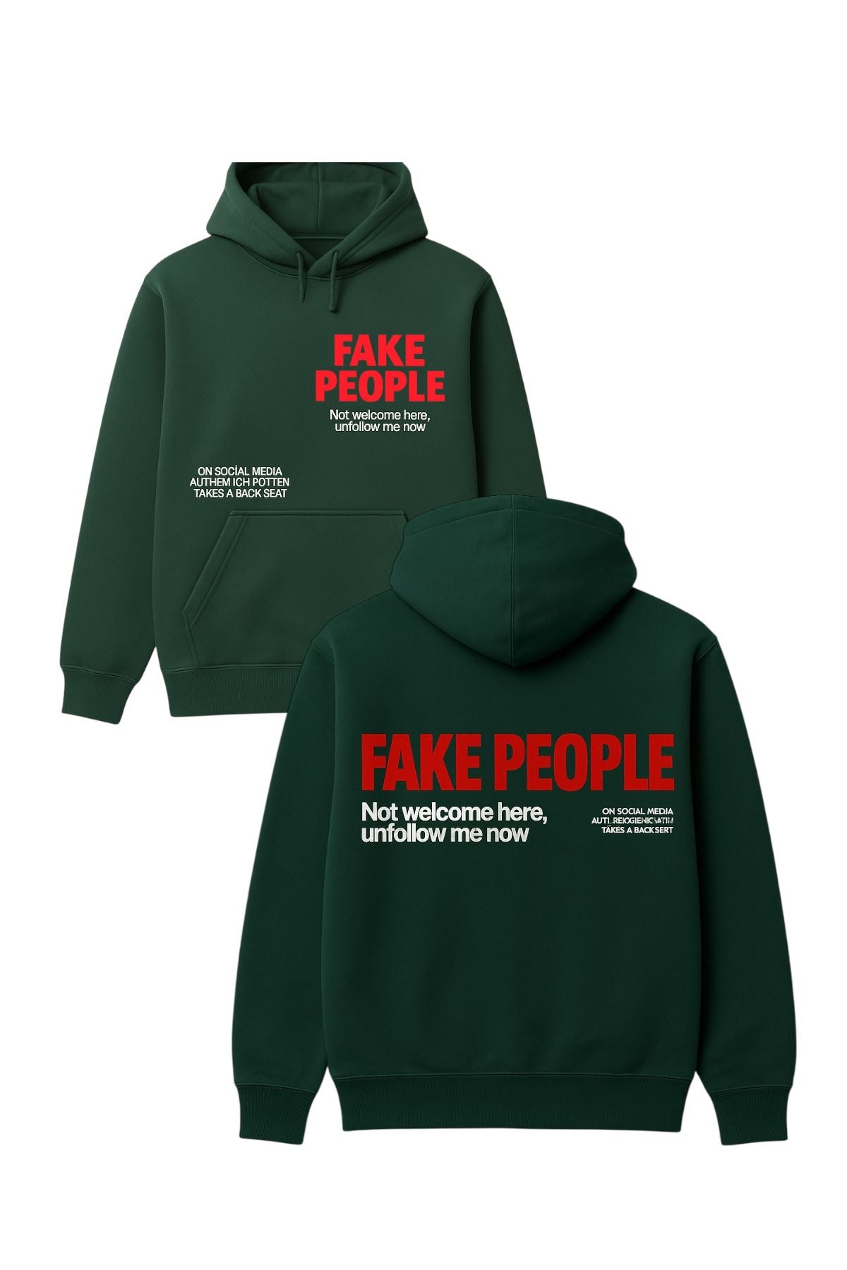 Green Fake People Sweatshirt