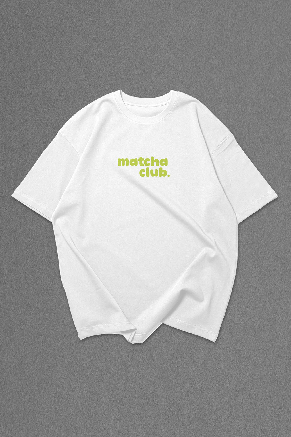 White Matcha Club Oversize T-shirt