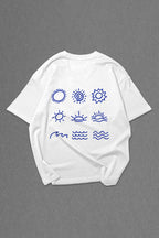 White Hello Summer Oversize T-shirt