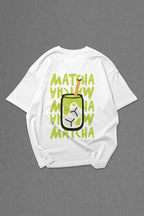 White Matcha Club Oversize T-shirt