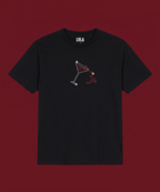 Black Taşlı Kiss Martini T-shirt