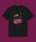 Black Taşlı Cherry T-shirt