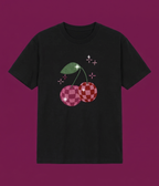 Black Taşlı Cherry T-shirt