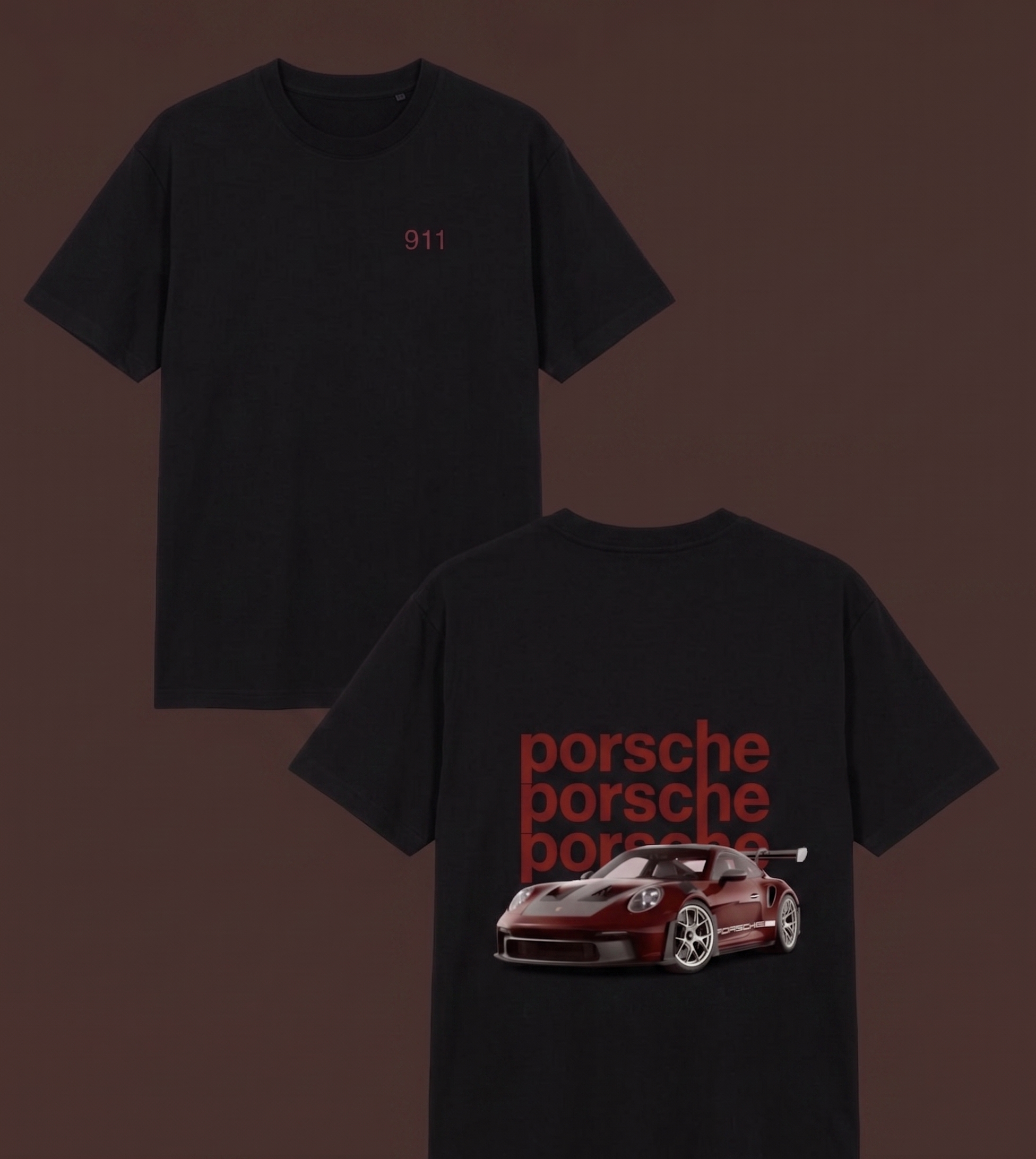 Black Porsche T-shirt