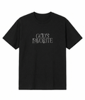 Black Taşlı Gods Favorite T-shirt