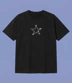 Black Taşlı Small Star T-shirt