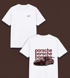 White Porsche T-shirt