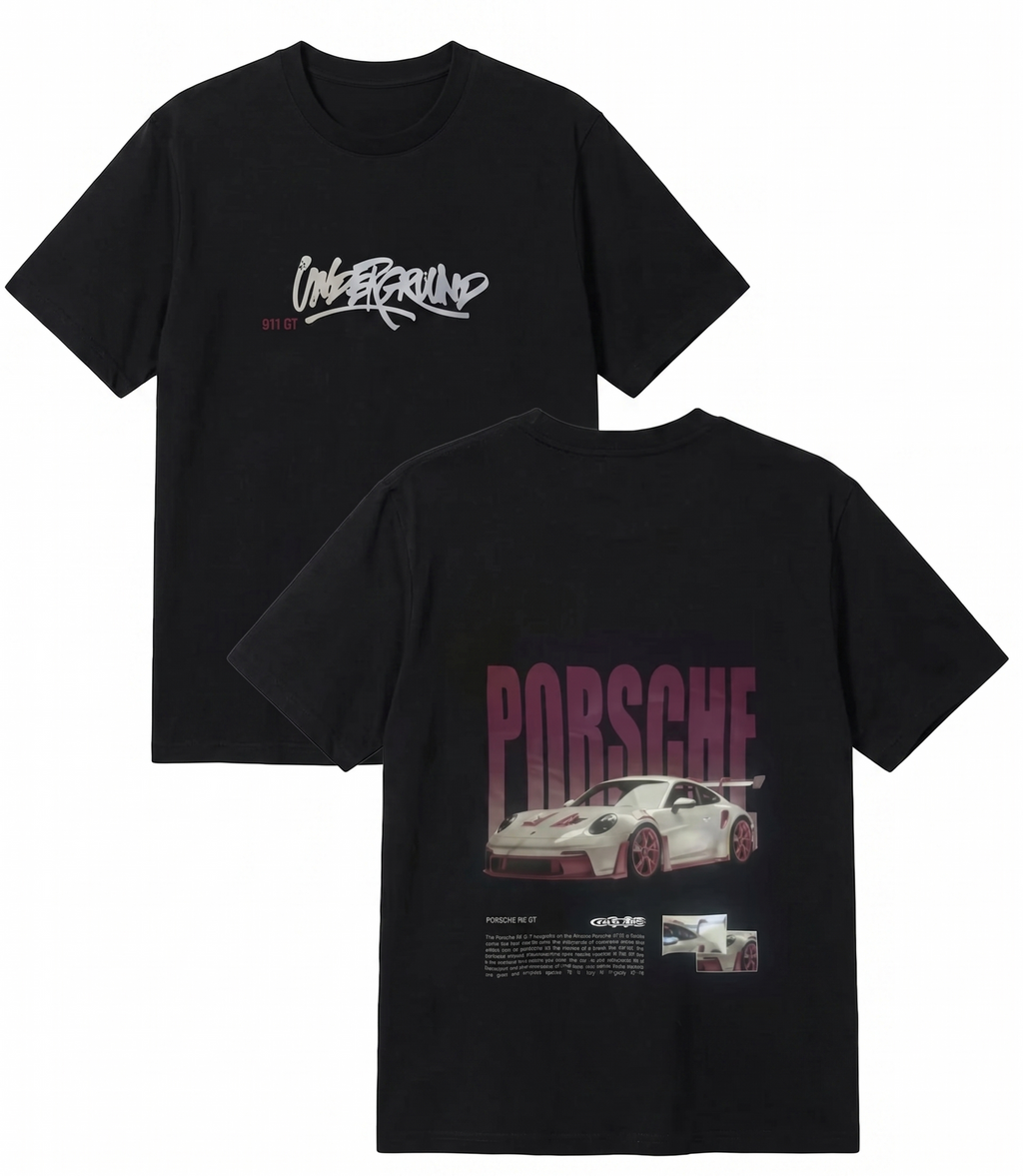 Black Undergrund Porsche T-shirt