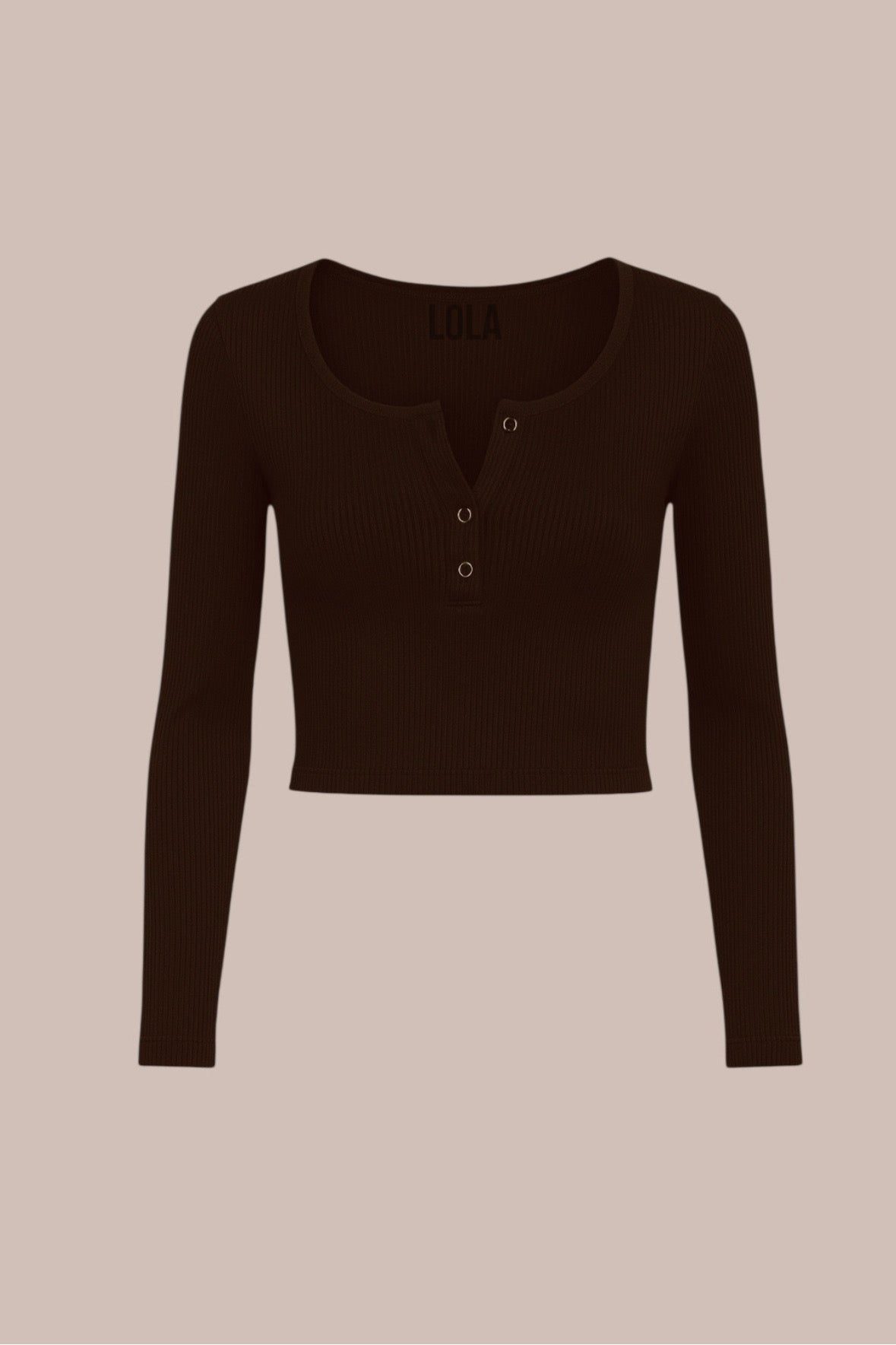 Brown Önü Çıtçıtlı Bluz