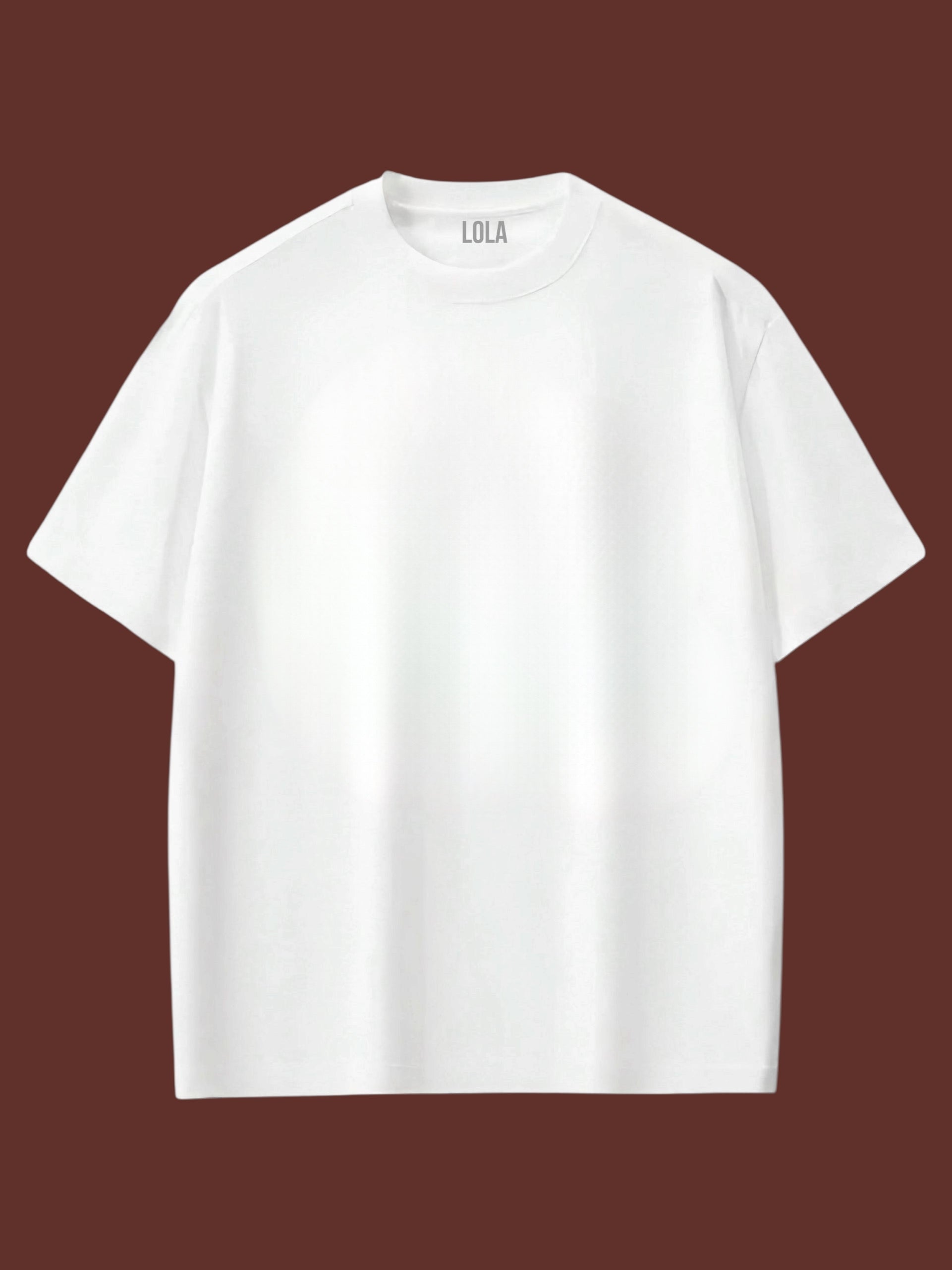 White Basic Oversize Tshirt