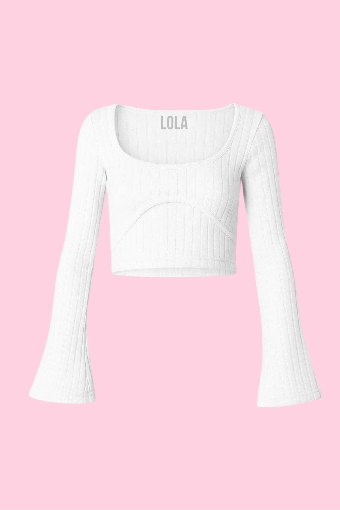 White Korseli Crop