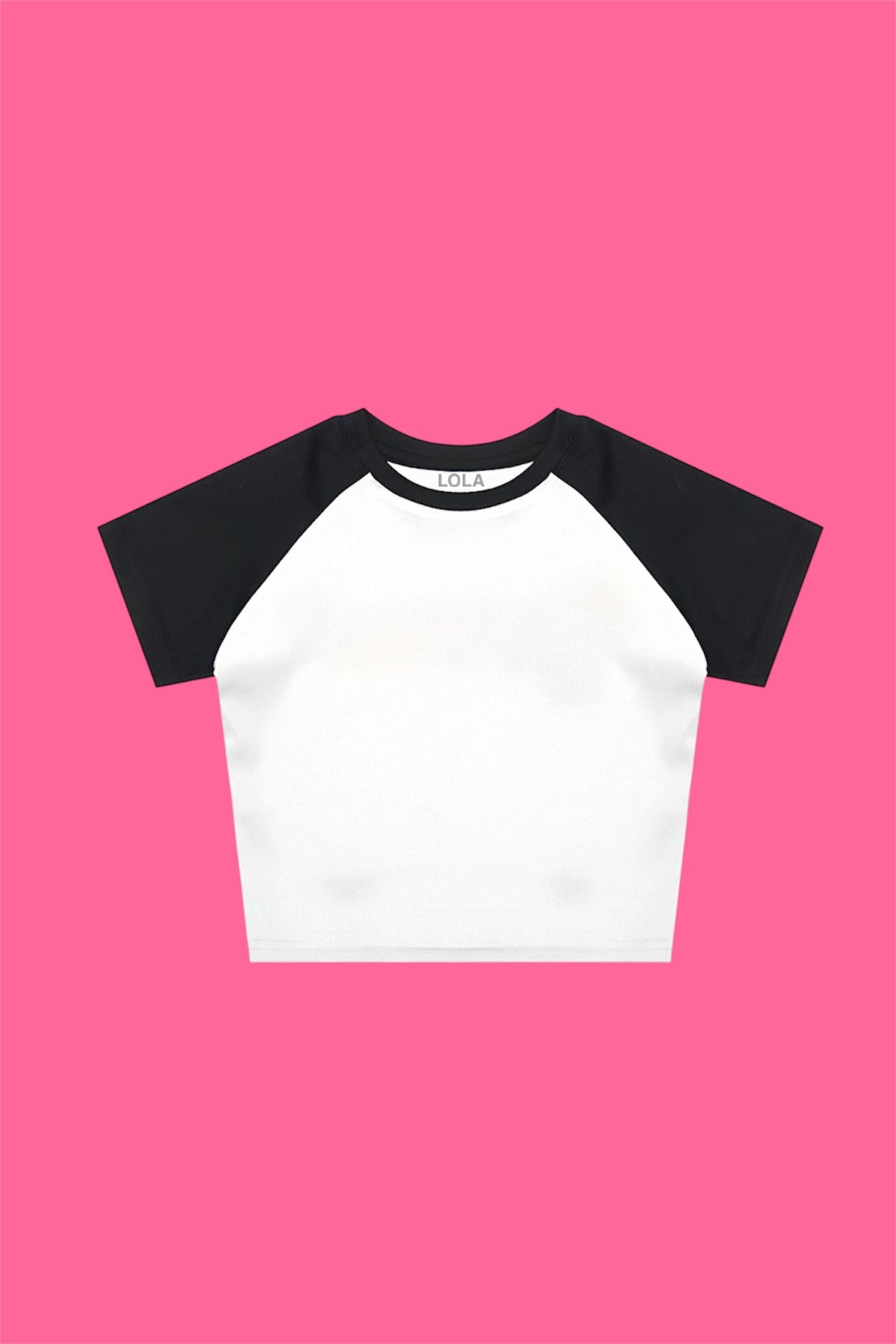 White Reglan Baby Tee