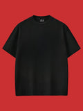 Black Basic Oversize Tshirt