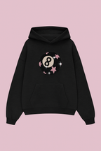 Black Bilardo Topu Taşlı Sweatshirt