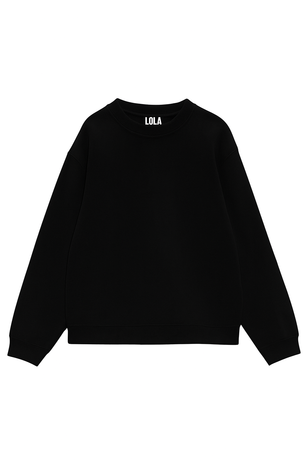 Black Sıfır Yaka Sweatshirt