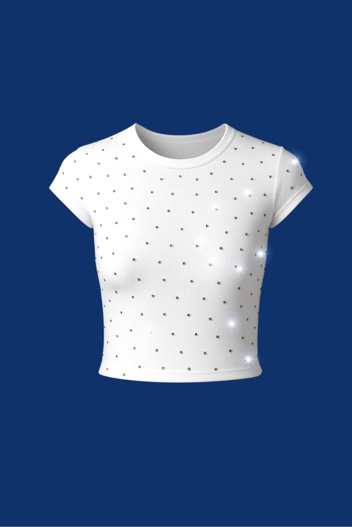 White Taşlı Bluz