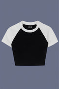 Black Reglan Baby Tee