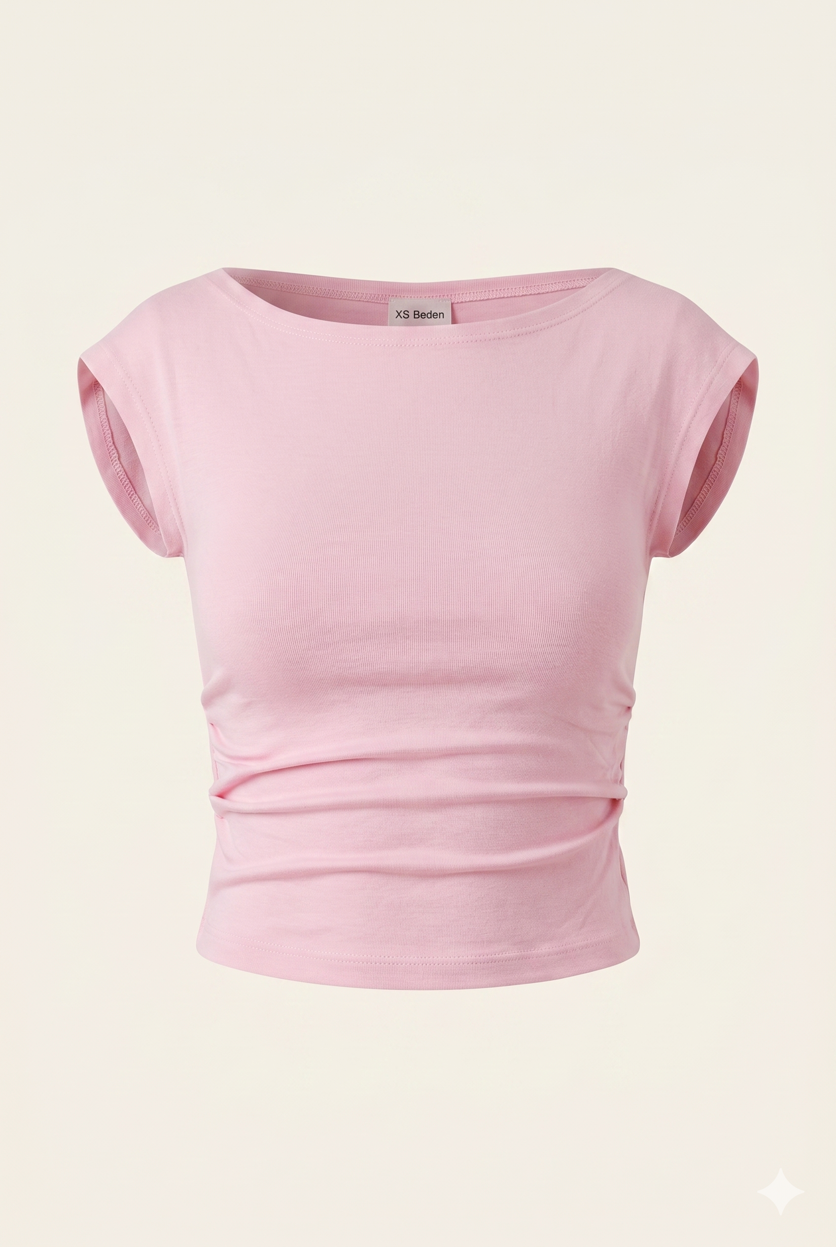 Pink Yanları Büzgülü Kısa Kol Bluz