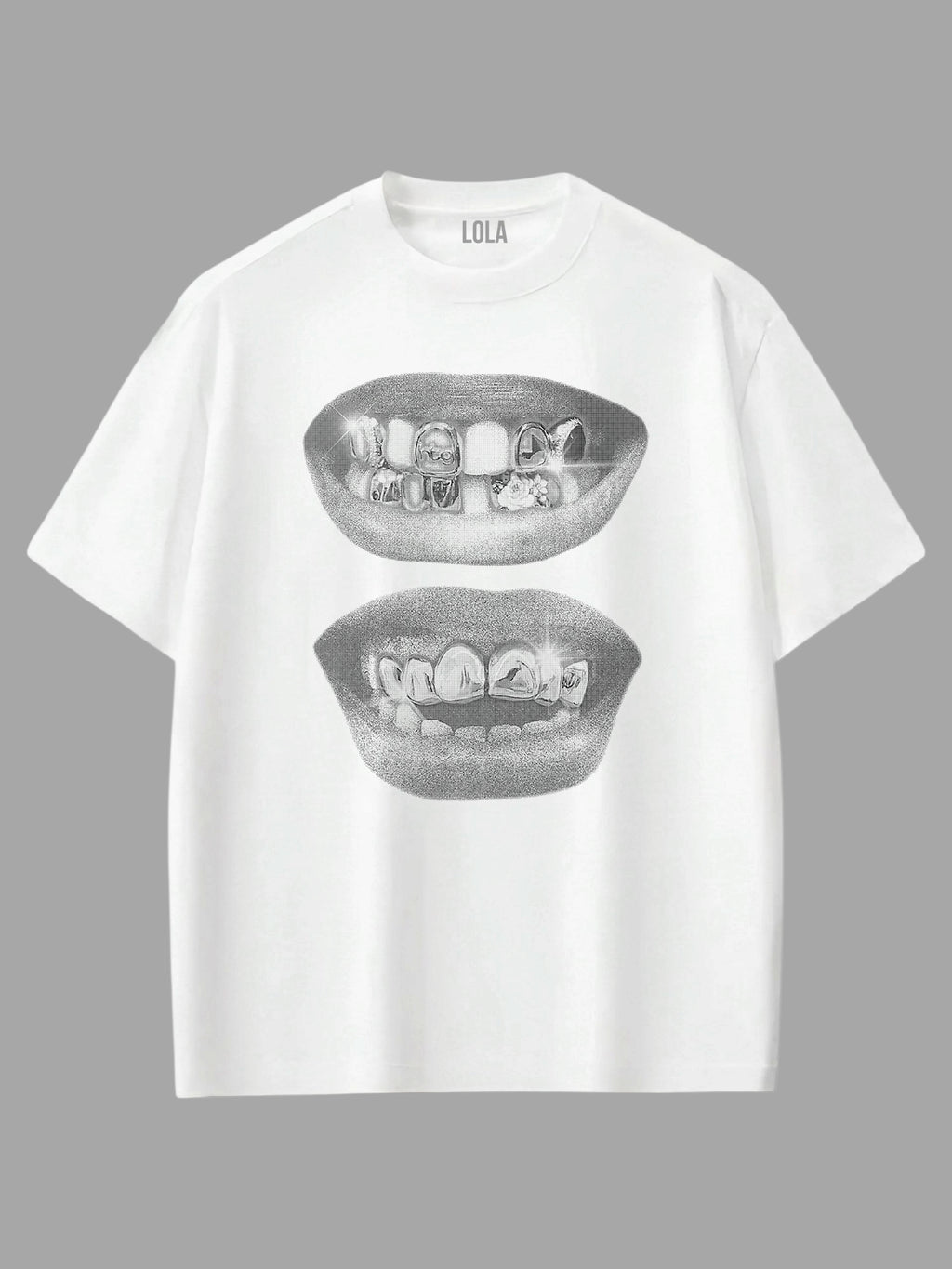 Grey Lİps Oversize T-shirt
