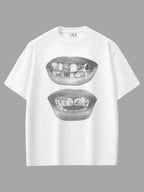 Grey Lİps Oversize T-shirt