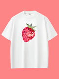 Mosaic Strawberry Oversize T-shirt