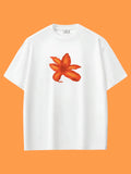 Orange Flower Oversize T-shirt