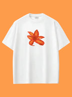 Orange Flower Oversize T-shirt