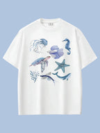 Deniz Hayvanları Oversize T-shirt