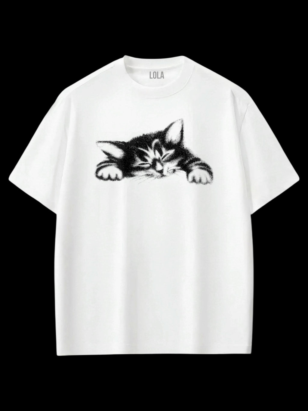 Uyuyan Kedi Oversize T-shirt