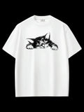 Uyuyan Kedi Oversize T-shirt