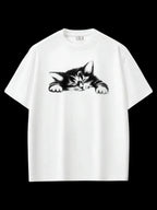 Uyuyan Kedi Oversize T-shirt
