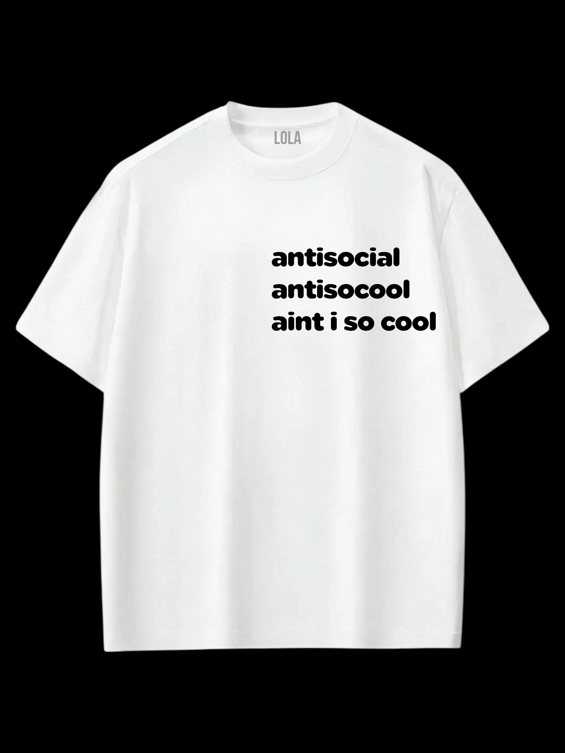 Antisocial Oversize T-shirt