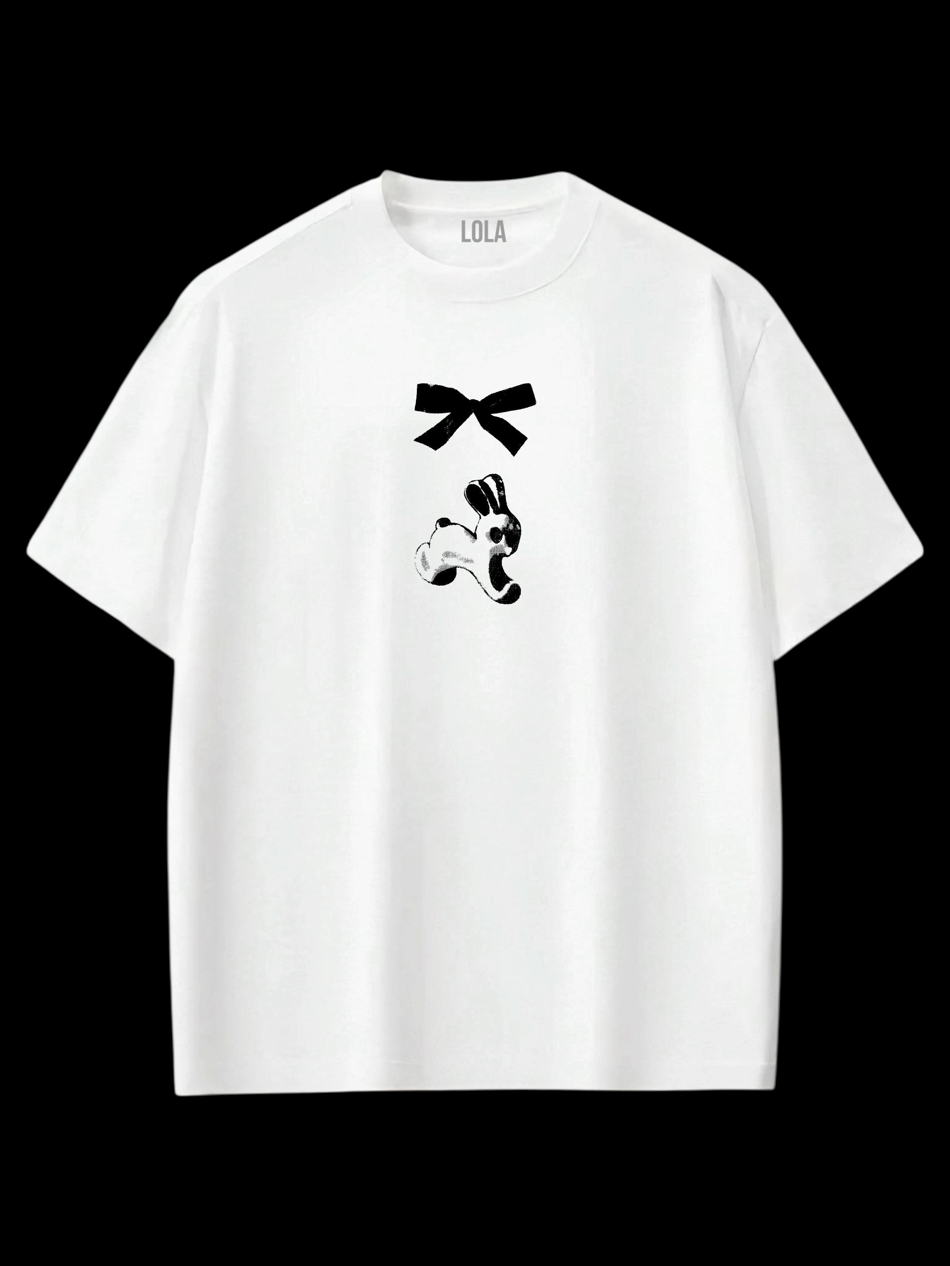 Kurdele Tavşan Oversize T-shirt