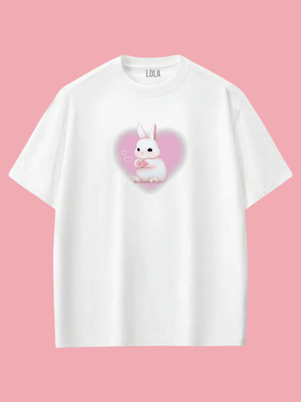 Pembe Tavşan Oversize T-shirt