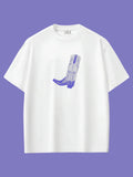 Blue Boot Oversize T-shirt