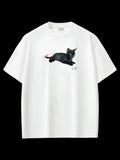 Black Cat Oversize T-shirt