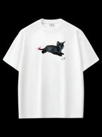 Black Cat Oversize T-shirt