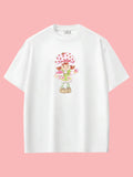Çilek Kız Oversize T-shirt
