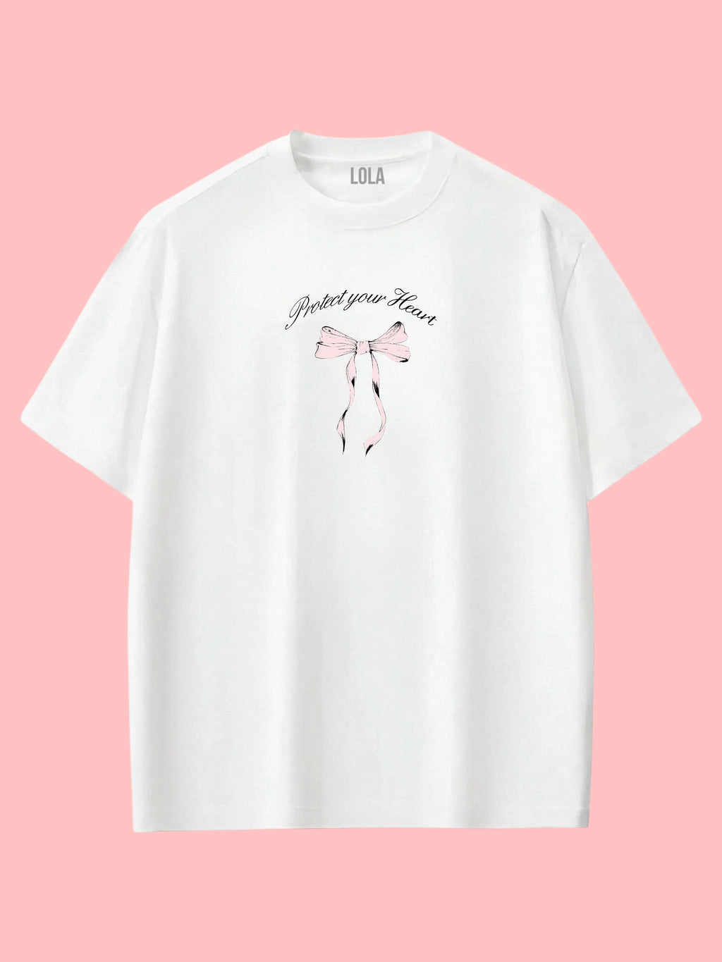Pembe Kurdele Oversize T-shirt