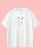 Pembe Kurdele Oversize T-shirt