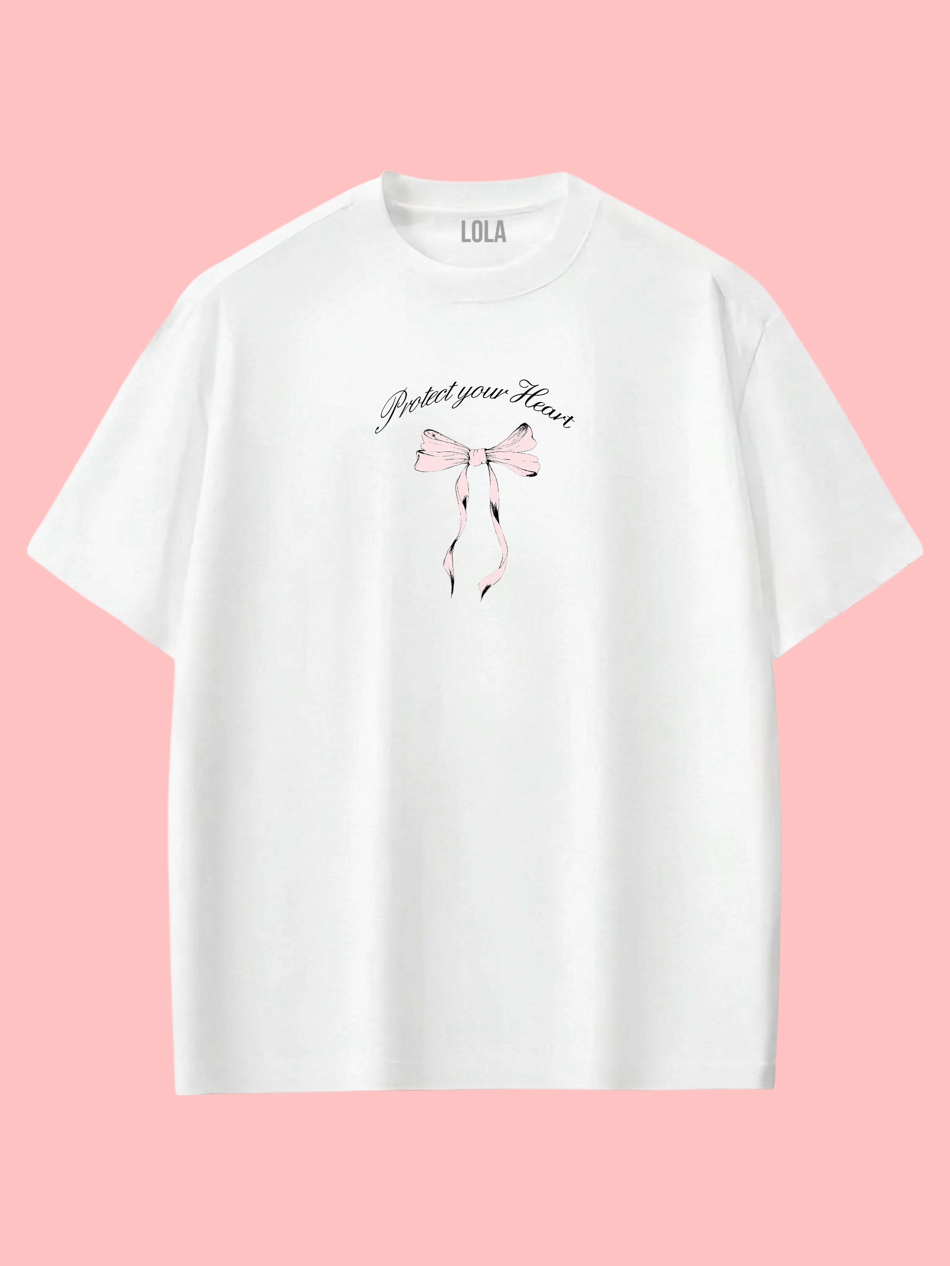 Pembe Kurdele Oversize T-shirt