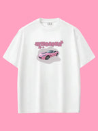 Pembe Araba Oversize T-shirt