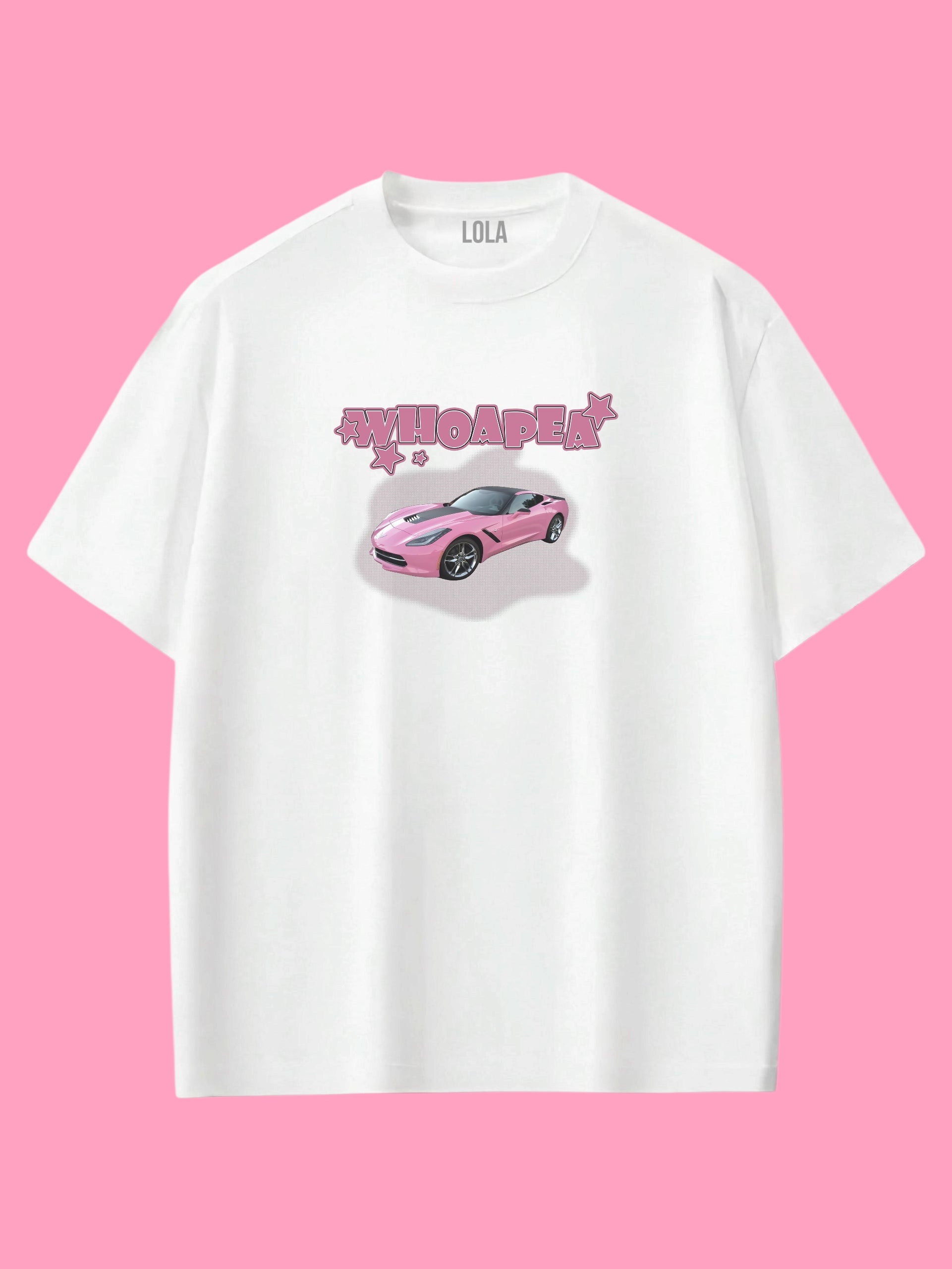 Pembe Araba Oversize T-shirt