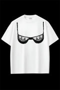 Lace Bra Oversize T-shirt