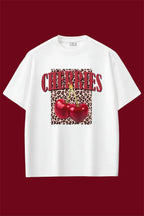 Leopard Cherry Oversize T-shirt