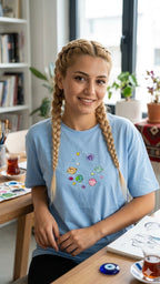Baby Blue Galaxy T-shirt
