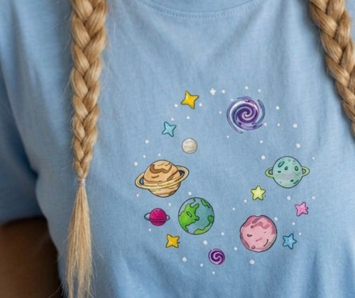 Baby Blue Galaxy T-shirt